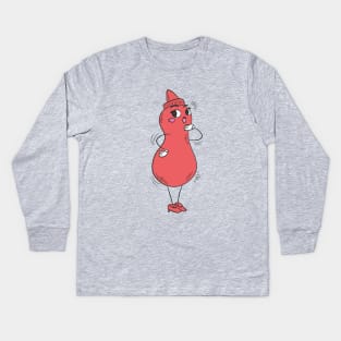 Cute ketchup Kids Long Sleeve T-Shirt